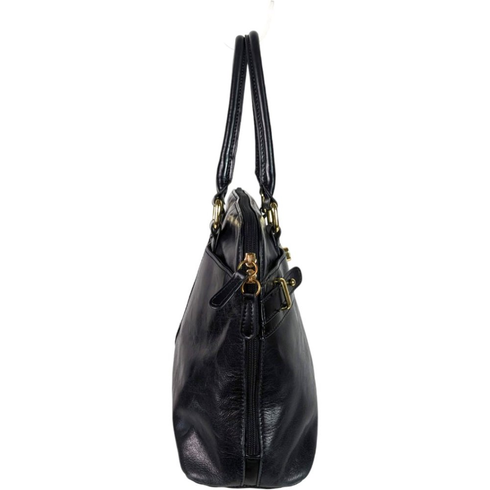 Giani Bernini Black Genuine Leather Satchel - Picture 8 of 16